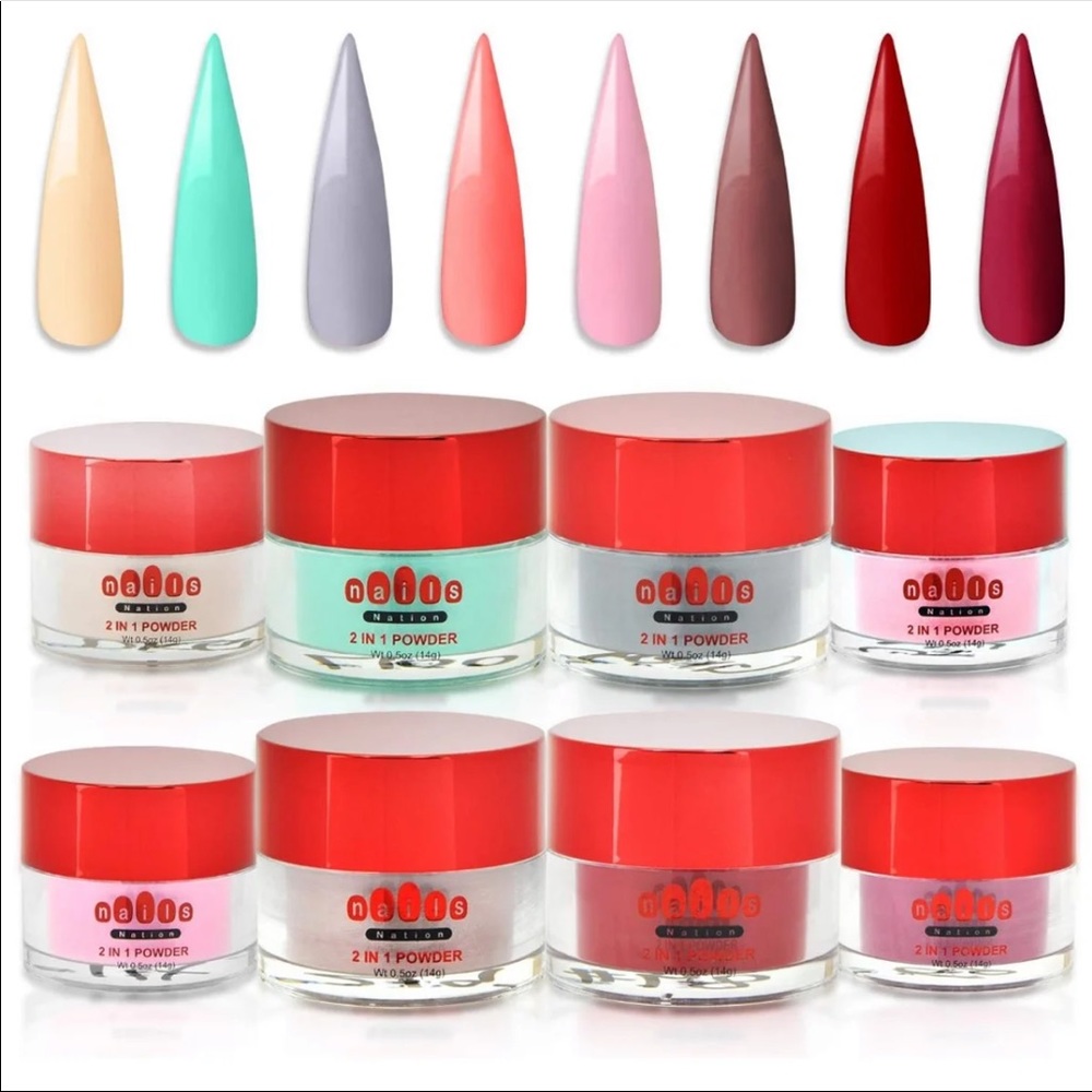 Dip Powder 8 Colors 2 in 1 Formula